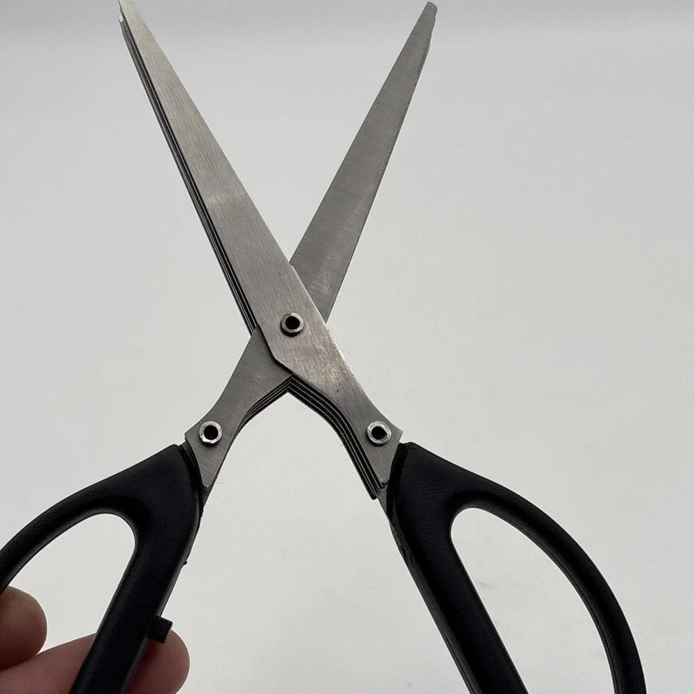 5 Blade Herb Scissors Shredder Black Kitchen Tool for Herbs and Vegetables